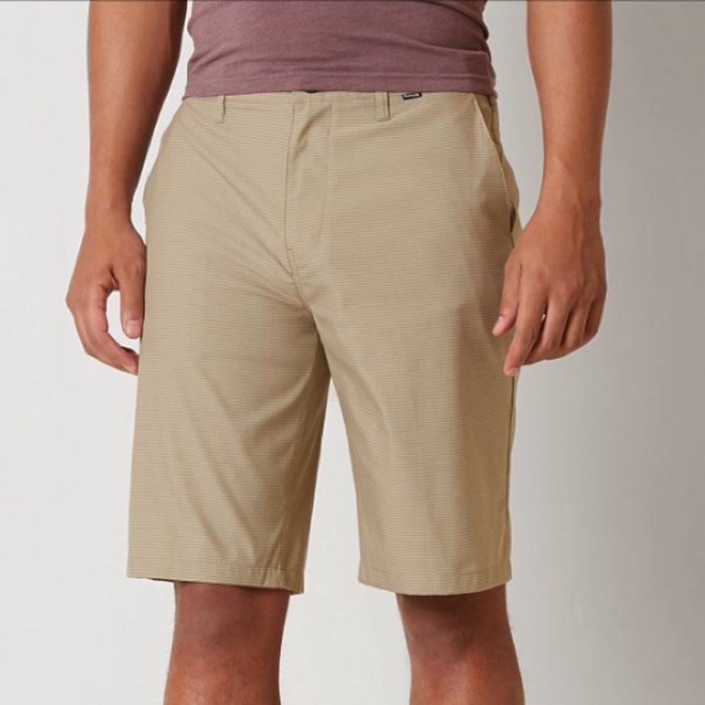 Hurley Harrison Dry Fit Shorts Mens 32 Tan - Picture 3 of 6